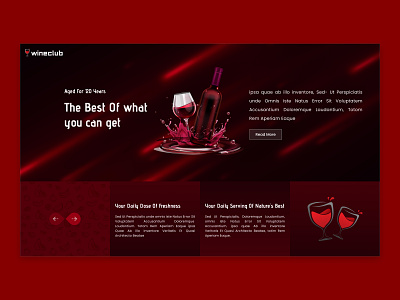 Wineclub - A perfect wine buying site 3d animation brand brand design brandidentity branding creative creative design creativity design figmadesign graphic design illustration logo motion graphics shop ui ux wineclub
