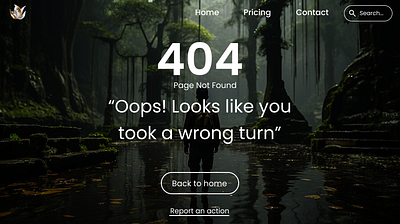 404 Page Design branding ui
