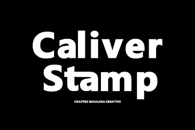 Caliver Stamp Sans Serif Crafted Font branding font fonts graphic design logo nostalgic sans serif