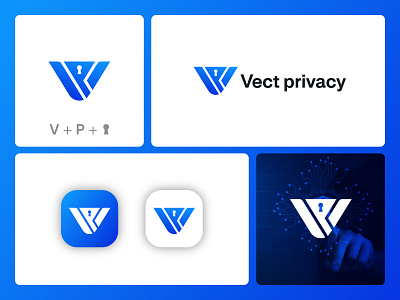 Privacy | Secure | Protect | Vpn logo brand identity logo logo design privacy protect logo secure logo symbol vpn vpn letter logo