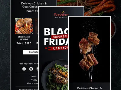 Restaurant Email Design delicious food email design email template fast food email design food email design newsletter restaurant email design