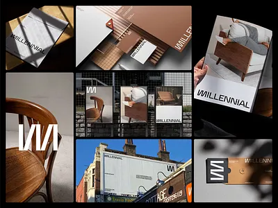 'MILLENNIAL' Furniture Brand branding design business branding clean typography corporate branding creative branding furniture branding furniture design furniture logo furniture minimal branding furniture modern furniture visual identity logo and branding logotype luxury branding minimalist logo modern logo modern typography product branding professional branding visual branding