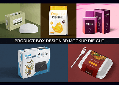 Products Packaging Design 3d box design branding illustration label label design packaging packaging design product packaging