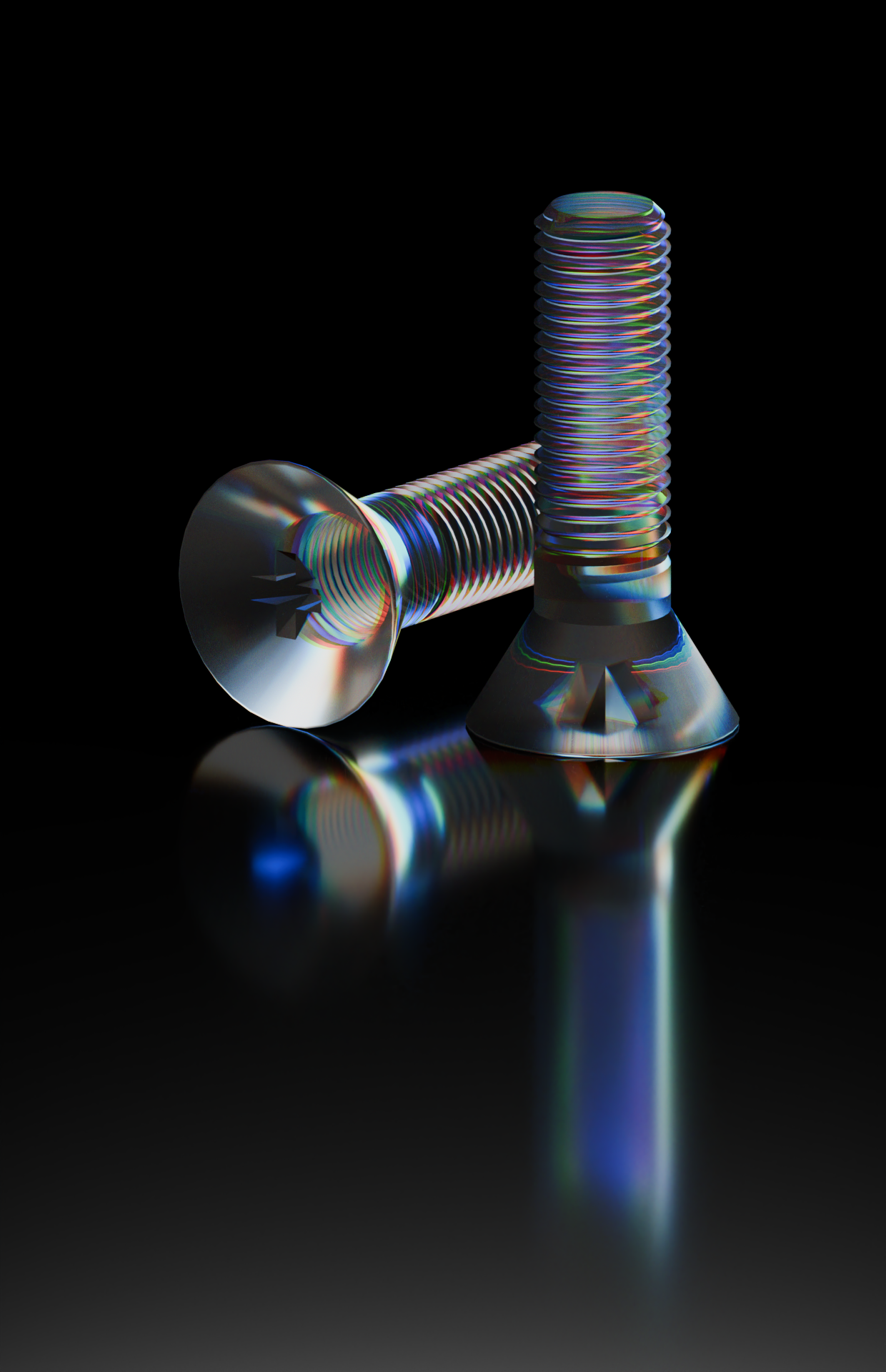 Screws 3d blender design