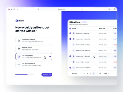 slothUI - Design System for Lazy Gen Z - Onboarding Screen UIUX app design clean dashboard design gradient interface design minimal modern onboarding onboarding app onboarding card ui onboarding flow onboarding page onboarding screen onboarding ui slothui soft table ui ui ui design web design