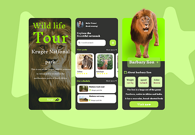 Wild Life design typography ui ux