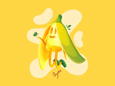 Fairy Bana - Bana Bunch #4 art bana bunch banana branding butterfly design fairy fly graphic design illustration logo vector yellow