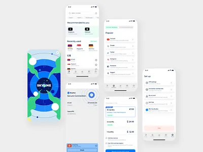 Sky vpn app app branding design graphic design icon illustration logo ui ux vector