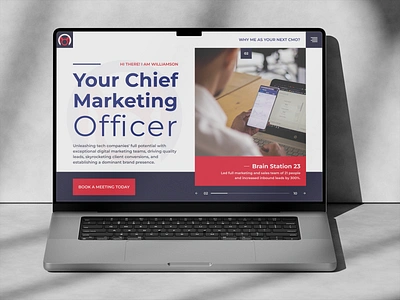 CMO(Chief Marketing Officer) Landing page clean ui cmo digital marketing landing page landing page ui marketing trendy design ui ui template web design