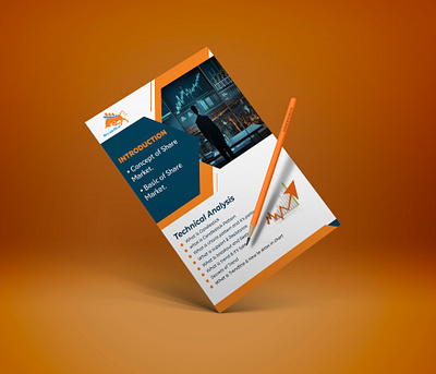 We designed a brochure for a stock market trainer brochure brochure design brochure design for stock market stock market brochure