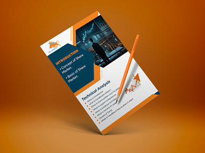 We designed a brochure for a stock market trainer brochure brochure design brochure design for stock market stock market brochure