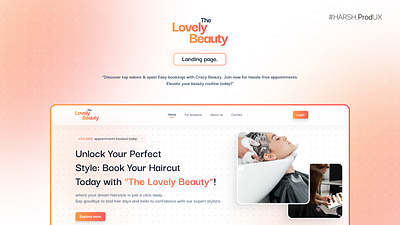 The Lovely Beauty Landing Page UI branding clean hero hero sections landing landing page minimal modern product design saas setting simple ui uidesign ux uxdesign web design