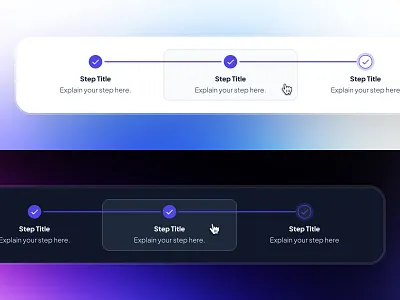 slothUI - World's Laziest Design System - Progress Step UIUX clean dark mode design system figma design system figma ui kit gradient minimal progress progress bar progress bar ui progress indicator progress step progress step ui progress ui slothui soft step step ui ui design ui kit