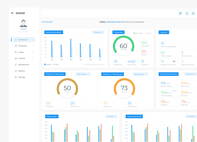 Seamless Property Management Dashboard UI/UX Design dashboard property management ui ux