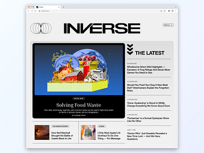 Inverse Homepage Design branding desktop inverse landing page layout ui web design