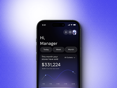 Sales CRM Mobile App app crm dashboard design figma manager mobile sales ui