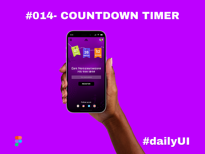 Countdown Timer |#dailyUI| branding countdown timer dailyui design figma graphic design illustration logo recommended trending ui ux vector