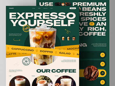 Kaff's Coffee Shop Landing Page Design! 🌟 coffee ecommerce food landing page ui ux