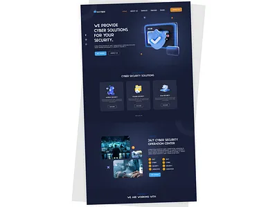 사이버 보안 웹 디자인; Cyber Security Web Design 3d animation cyber design graphic design logo motion graphics ui web webdesign