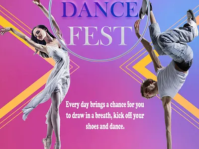 Dance Event Poster graphic design