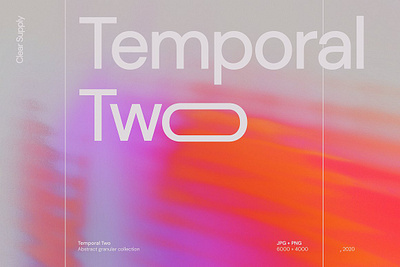 Temporal Two abstract ambient background color colorful digital gradient grain noise temporal two