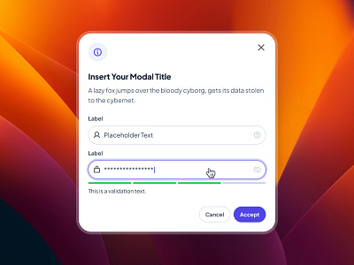 slothUI - World's Laziest Design System - Input Popup/Modal UIUX clean design system input popup input popup ui input ui interface design minimal modal modal input modal ui modern orange password input popup popup ui purple soft text input ui ui design ui kit