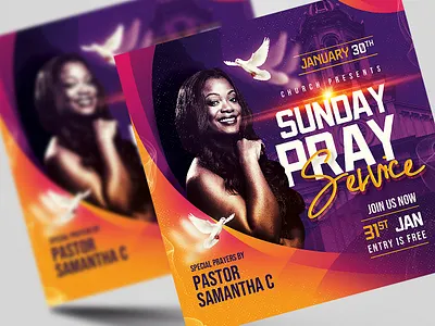 Church Flyer Template - PSD advert advertisement branding church event church flyer template church prayer download psd event flyer facebook template flyer psd flyers graphic design instagram template photoshop poster print template promotional design psd template social media template sunday service
