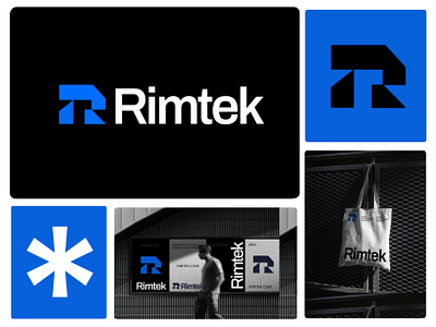 Rimtek - Tech logo branding abstract ai bintech brand guidelines branding geometrical geometry identity logo modern monogram shots tech technology visual