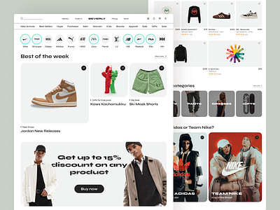 E-commerce Website Design aesthetic ecommerce landing page mobile design ui ux web design