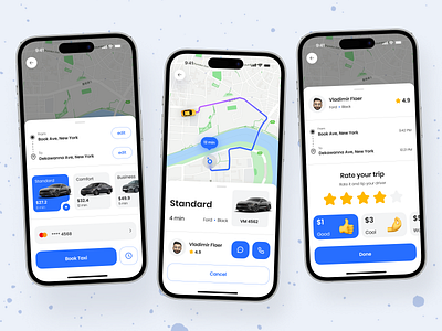 Taxi Booking App Design concept design illustration mobile app ui ux