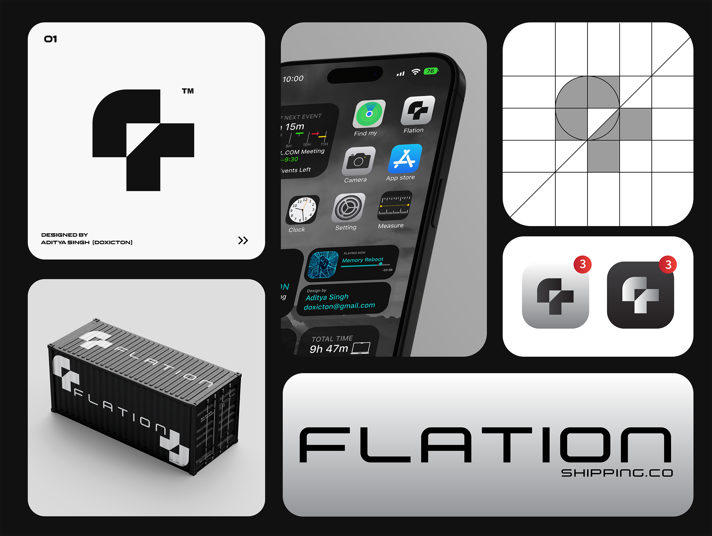 Unused Flation Logo Concept 3d brand brand identity branding free mockups graphic design icon design ios ios design ios icon logo logo design minimal logo design mockups premium mockups ui viusal branding