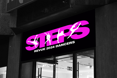 STEP ! banner banner design dance academy graphic design logo logo design