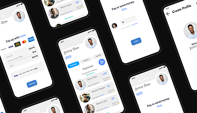 Uno Payment App android app app design blockchain decentralised app ios prototyping w3