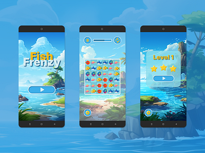 game app for android ai design game app illustration ui ux web