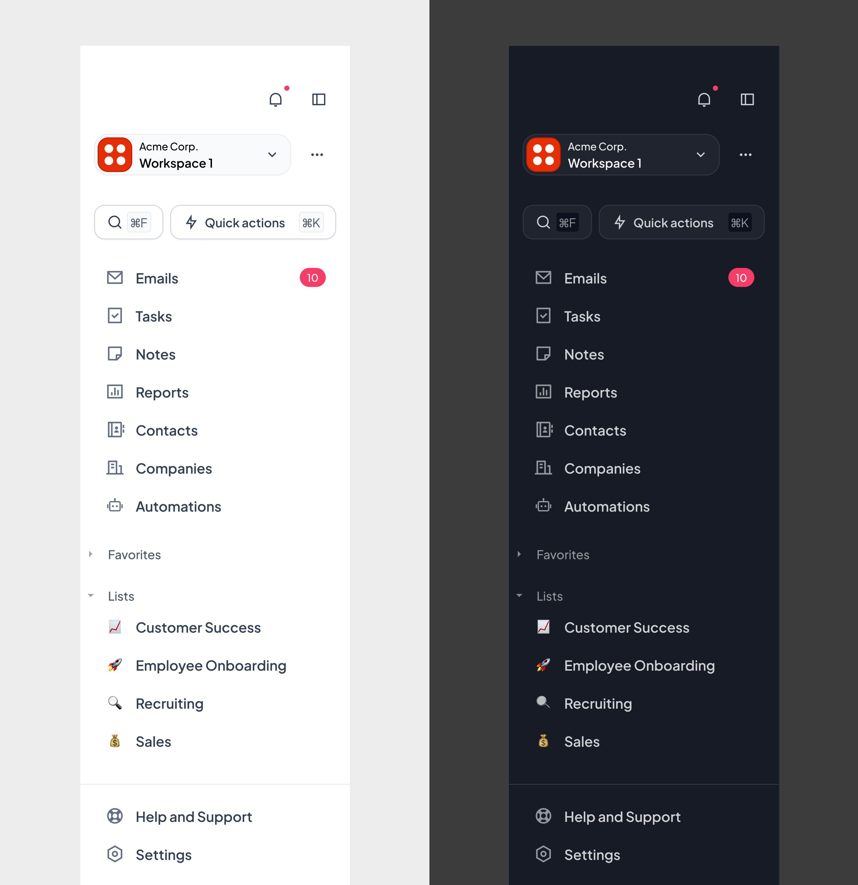 CRM sidebar navigation clean dashboard design minimalist navigation saas sidebar ui ux