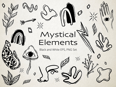 Mystical Elements art digital art graphic design illustration procreate