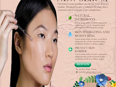 Beauty Product Poster graphic design