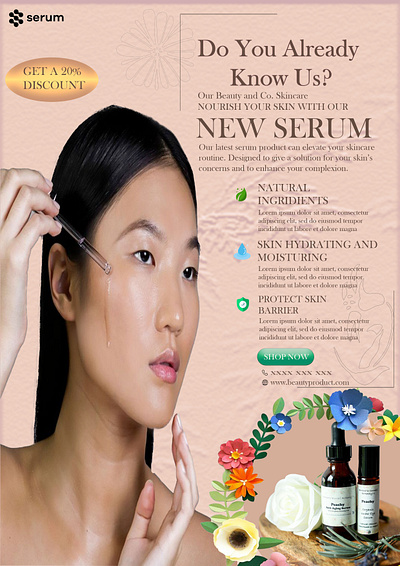 Beauty Product Poster graphic design