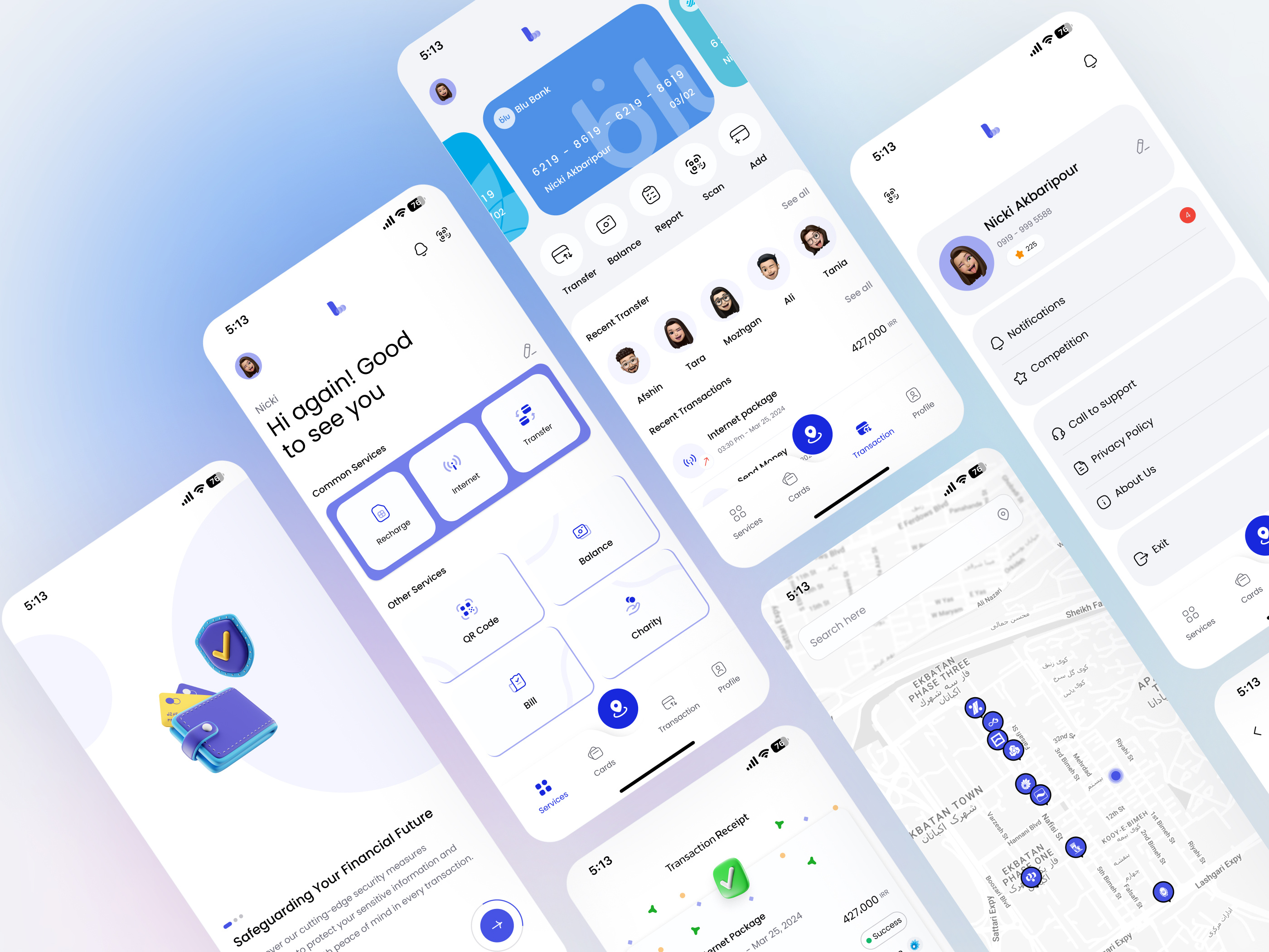Banking Service Application "100" banking design finance financial product design ui ui design ux ux design