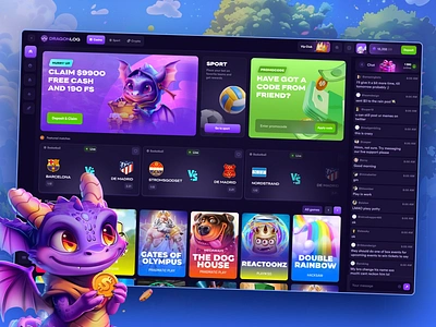 Dragonlog animation art casino character crash crush desktop casino gambling ui game crypto game ui graphic design in house game mobile app design mobile casino original game slot machine slots slots art slotscasino ui ux casino web3 gambling