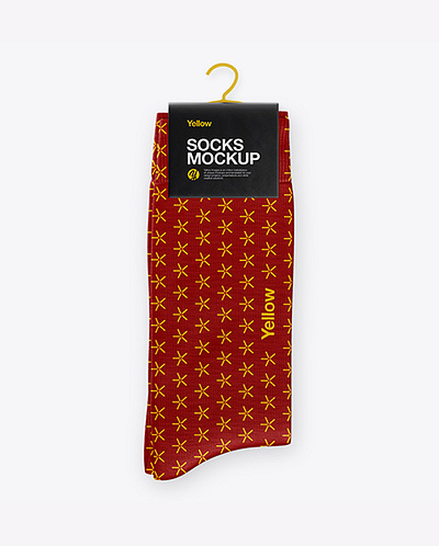 Free Download PSD Socks Mockup - Top View branding mockup