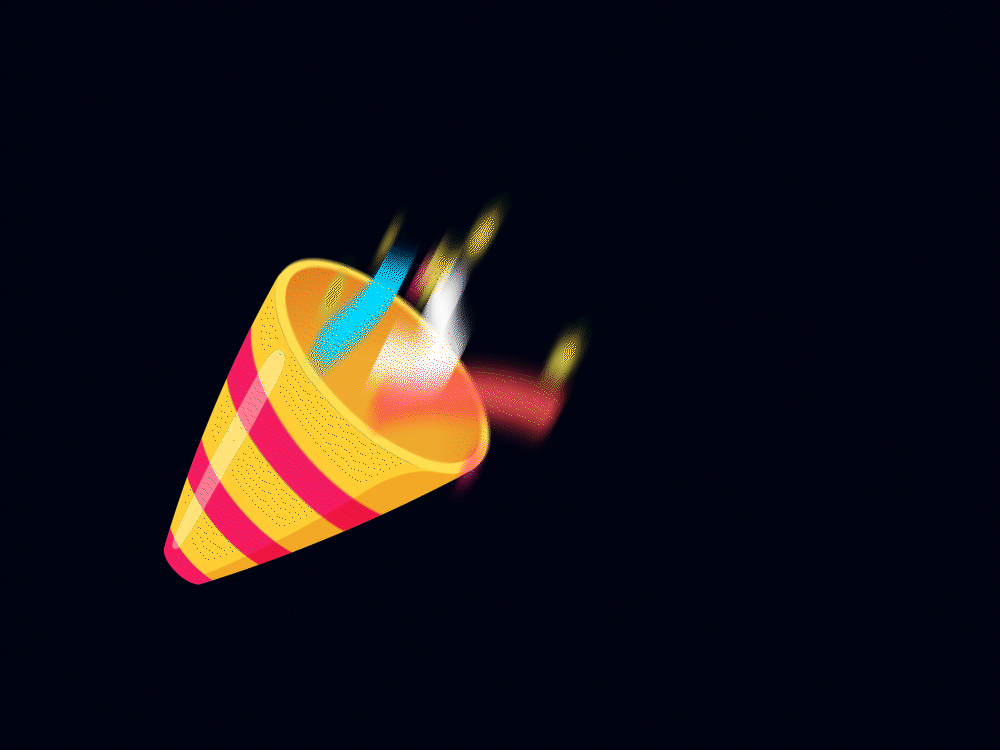 Party Popper Confetti Blust Animation 🎉 animation confetti logo motion graphics