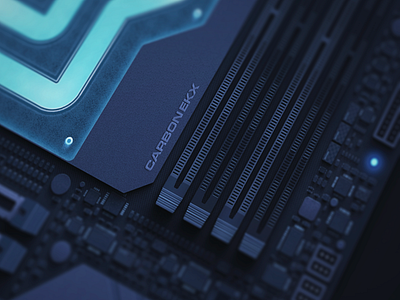 Motherboard 3d da graphic design illustration isometric motherboard ui