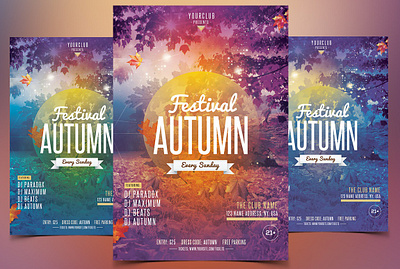 Fall Festival - Autumn PSD Flyer autumn 2017 flyer autumn festival flyer photoshop flyer psd flyer psd flyer templates