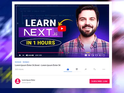 Youtube Thumbnail Design ads advertising banner cover design graphic design social media social media post thumbnail thumbnail design web web banner youtube youtube cover youtube thumbnail