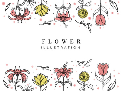 Simple Flower Illustration flower graphic design illustration