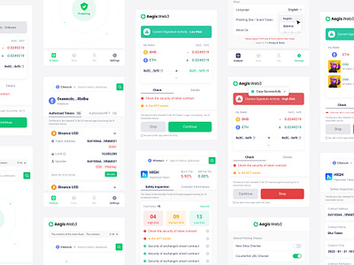 Aegis-web3 Plug-in Product Design app graphic design ui ux