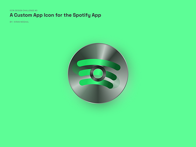 9. Icon Design - a Custom App Icon for the Spotify App 3d branding cd design icon icon redesign illustration logo logo redesin mobile design spotify ui uichallenge ux uxdesigner uxui