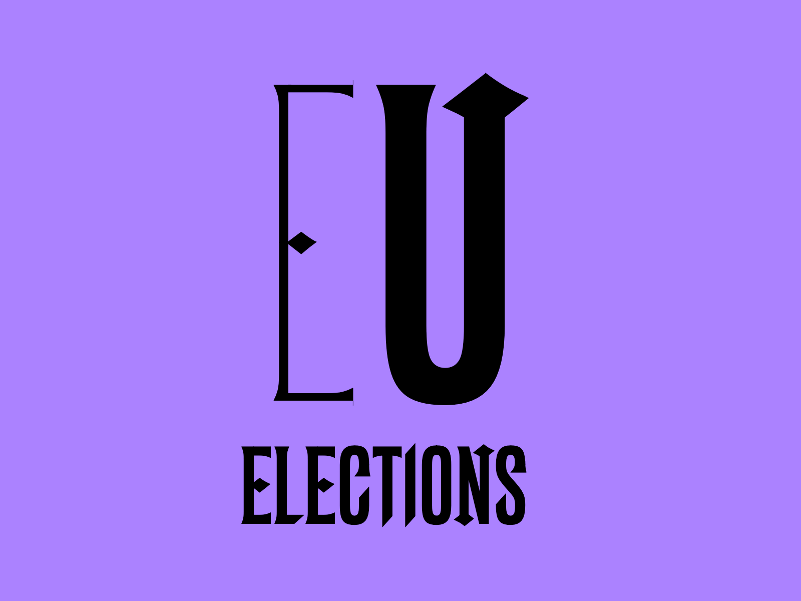 EU Elections development european font sketch typeface union