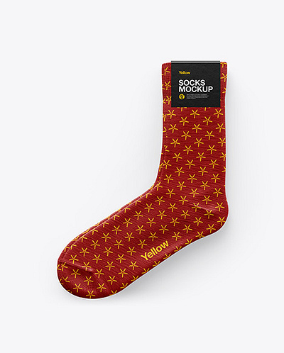 Free Download PSD Socks Mockup - Top View free mockup template mockup designs